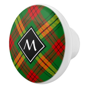 Clan MacMillan Tartan Ceramic Knob