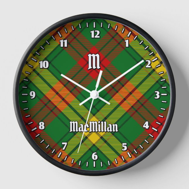 Clan MacMillan Tartan Clock (Front)