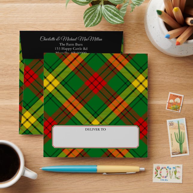Clan MacMillan Tartan Envelope (Desk)
