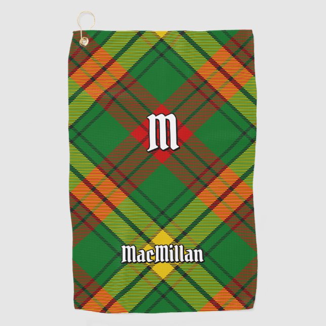 Clan MacMillan Tartan Golf Towel (Front)
