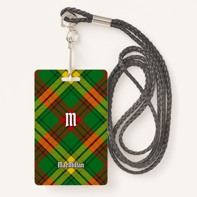 Clan MacMillan Tartan ID Badge (Front with Lanyard)