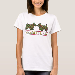 Clan MacMillan Tartan Scottie Dogs T-Shirt