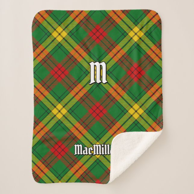Clan MacMillan Tartan Sherpa Blanket (Front)
