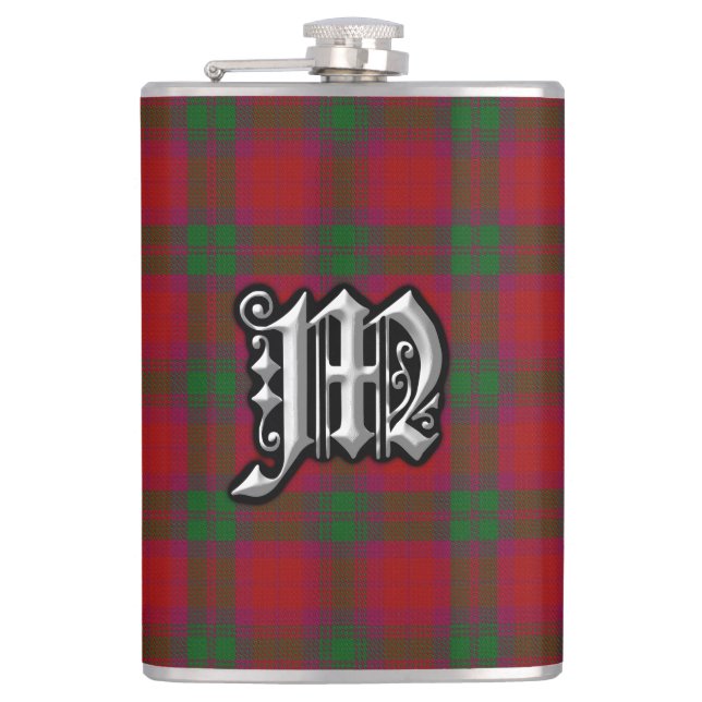Clan MacNab McNabb Tartan Old Scotland Flask (Front)