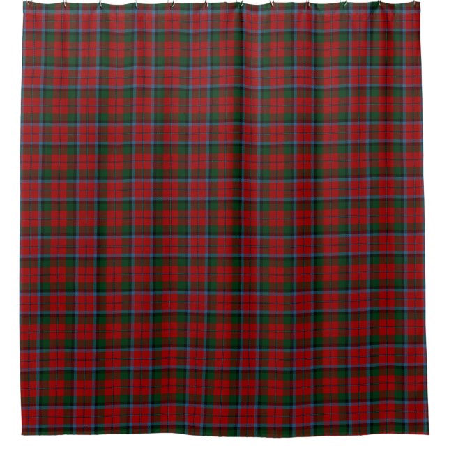 Clan MacNachtan McNaughton Scottish Tartan Shower Curtain (Front)