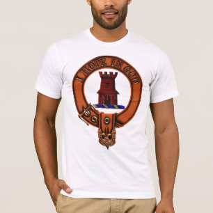 Clan Macnaughton Family Crest and Targe T-Shirt