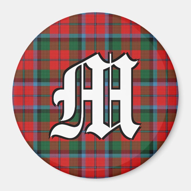 Clan MacNaughton MacNachtan Tartan Plaid Accents Magnet (Front)
