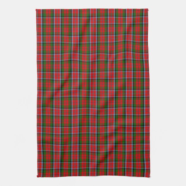 Clan MacNaughton Tartan Tea Towel (Vertical)