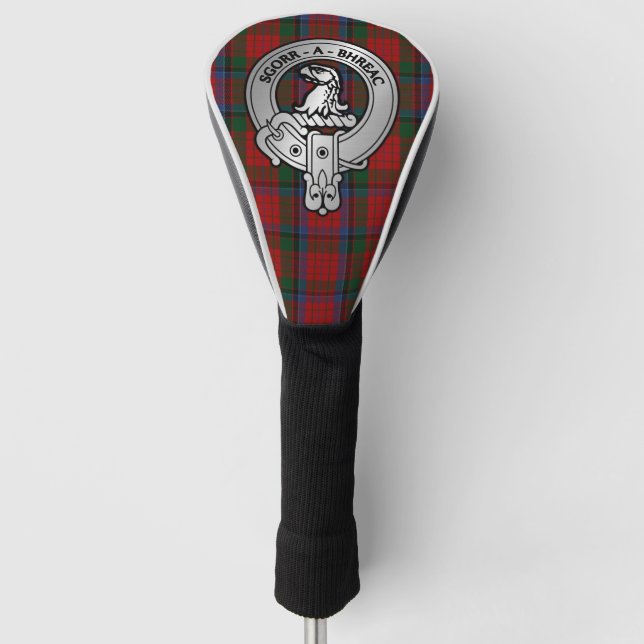 Clan MacNeacail (MacNicol/Nicolson) Crest & Tartan Golf Head Cover (Front)