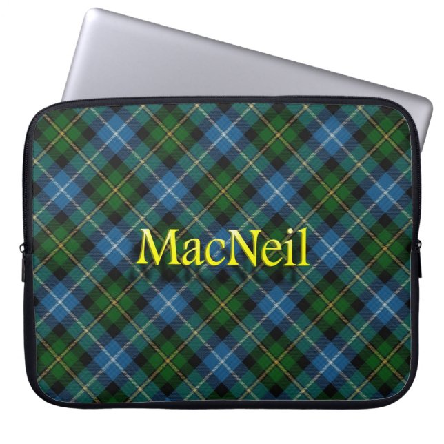Clan MacNeil Scottish Laptop Sleeve (Front)