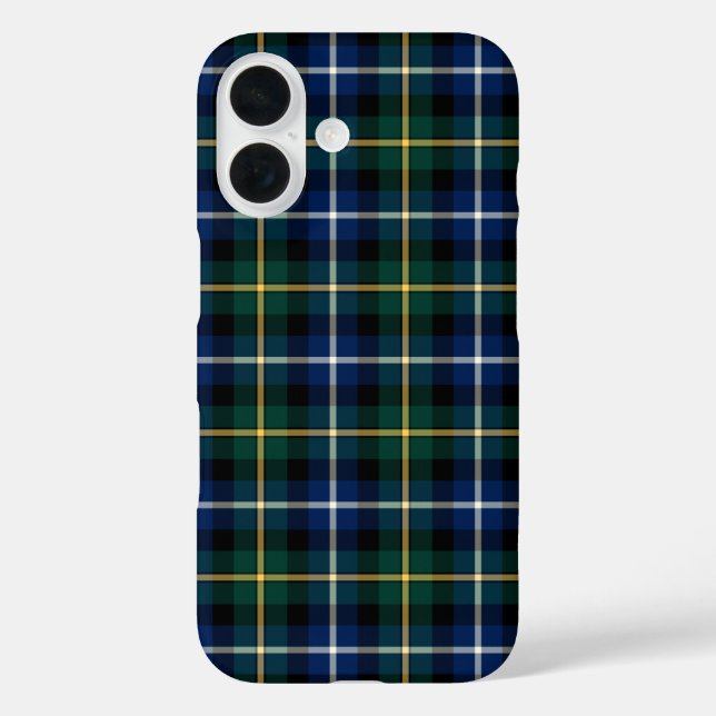 Clan MacNeil Tartan Blue and Green Plaid Case-Mate iPhone Case (Back)