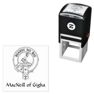 Clan MacNeill of Gigha Gaelic Crest Rubber Stamp