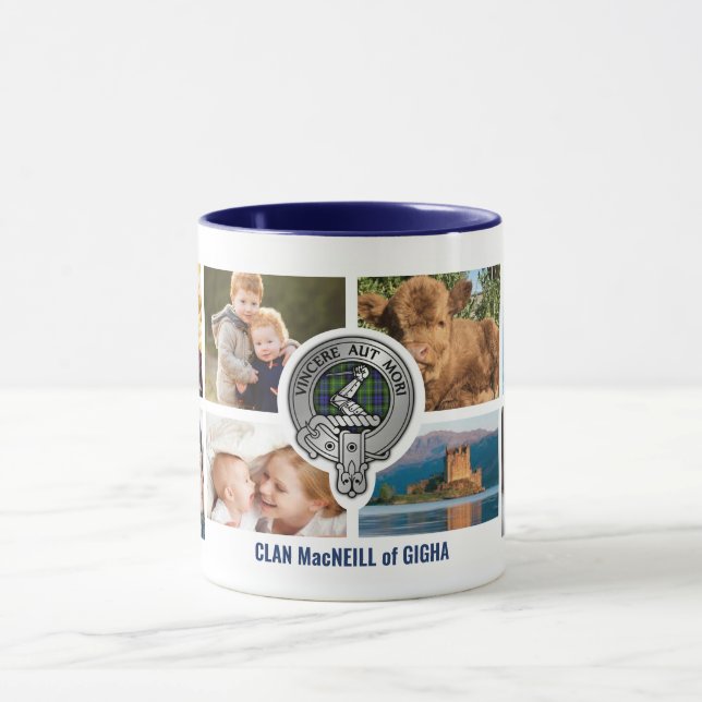 Clan MacNeill of Gigha Personalised Family Mug (Center)