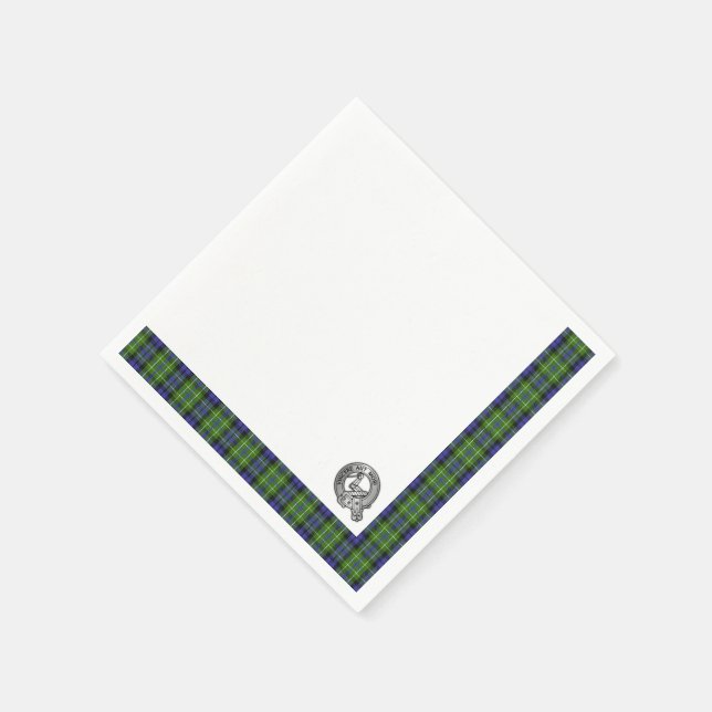 Clan MacNeill of Gigha Tartan Napkin (Corner)