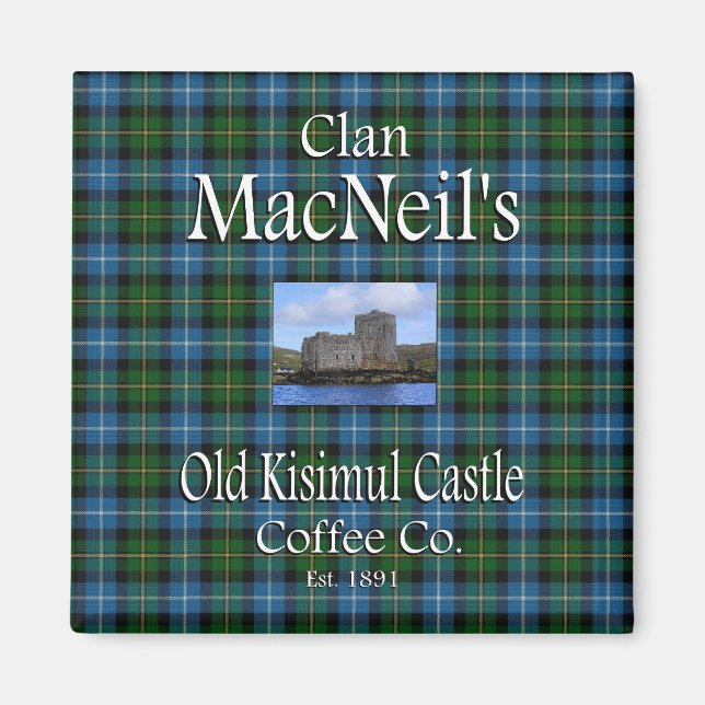 Clan MacNeil's Old Kisimul Castle Coffee Co. Magnet (Front)