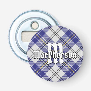 Clan MacPherson Blue Dress Tartan Bottle Opener