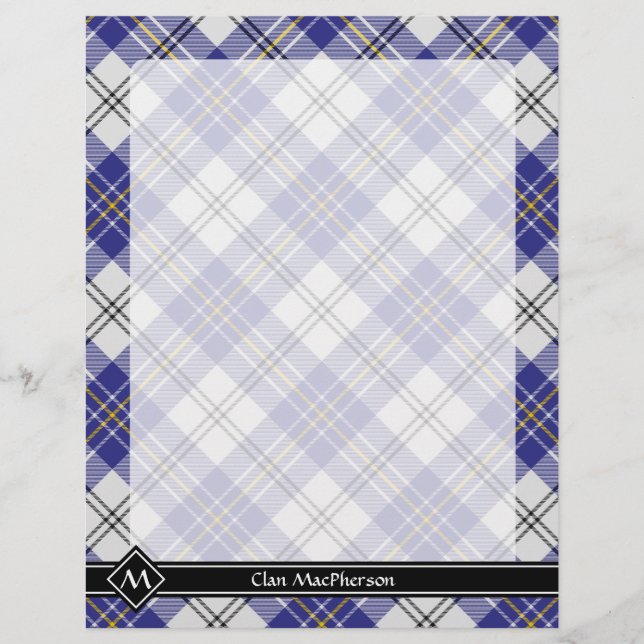 Clan MacPherson Blue Dress Tartan Flyer (Front)