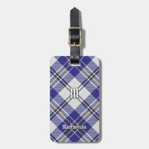 Clan MacPherson Blue Dress Tartan Luggage Tag