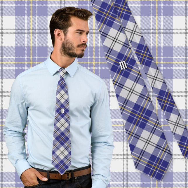 Clan MacPherson Blue Dress Tartan Neck Tie (Creator Uploaded)
