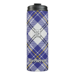 Clan MacPherson Blue Dress Tartan Thermal Tumbler