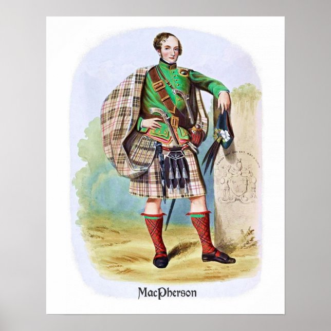 Clan MacPherson by R. R. McIan Poster (Front)