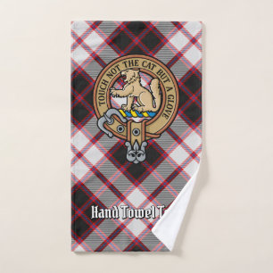 Clan MacPherson Crest over Hunting Tartan Bath Towel Set