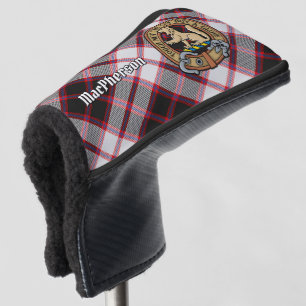 Clan MacPherson Crest over Hunting Tartan Golf Head Cover