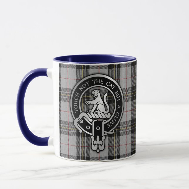 Clan MacPherson Crest & Tartan Mug (Left)