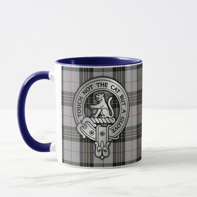 Clan MacPherson Crest & Tartan Mug (Left)