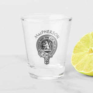 Clan MacPherson Crest & Tartan Shot Glass
