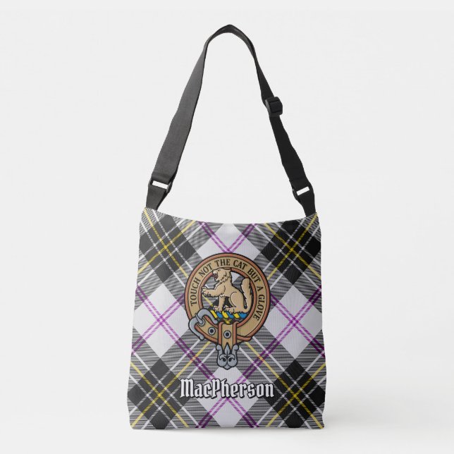 Clan MacPherson Dress Tartan Crossbody Bag (Front)