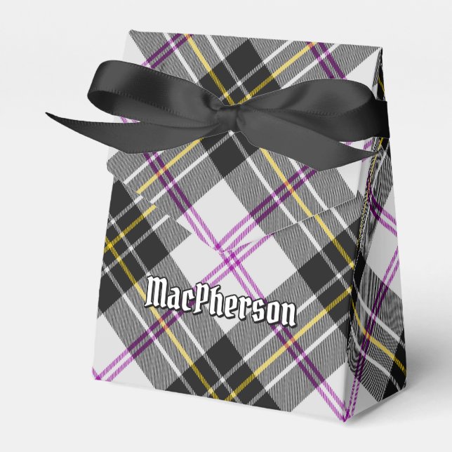 Clan MacPherson Dress Tartan Favour Box (Front Side)