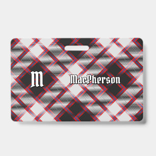 Clan MacPherson Hunting Tartan Badge ID Badge