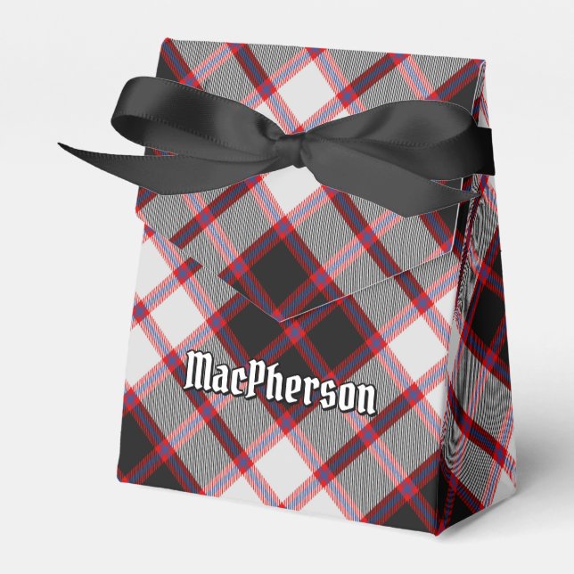 Clan MacPherson Hunting Tartan Favour Box (Front Side)