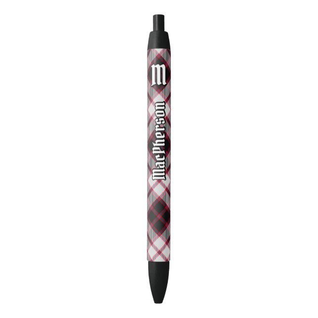 Clan MacPherson Hunting Tartan Ink Pen (Front Vertical)