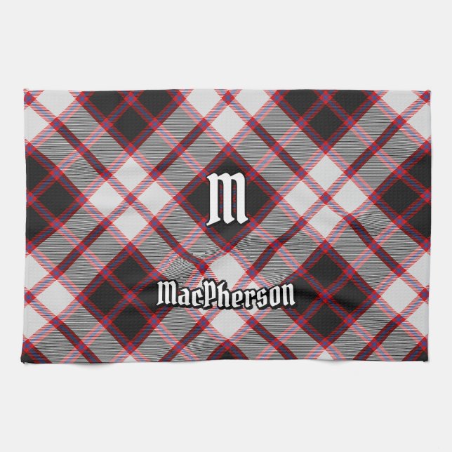Clan MacPherson Hunting Tartan Kitchen Towel (Horizontal)