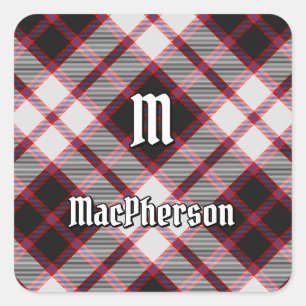 Clan MacPherson Hunting Tartan Square Sticker
