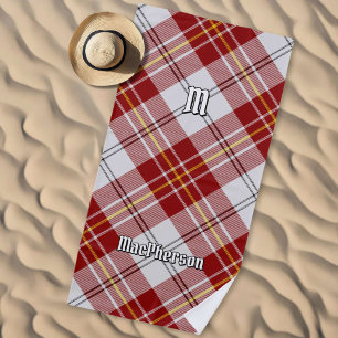 Clan MacPherson Red Dress Tartan Beach Towel