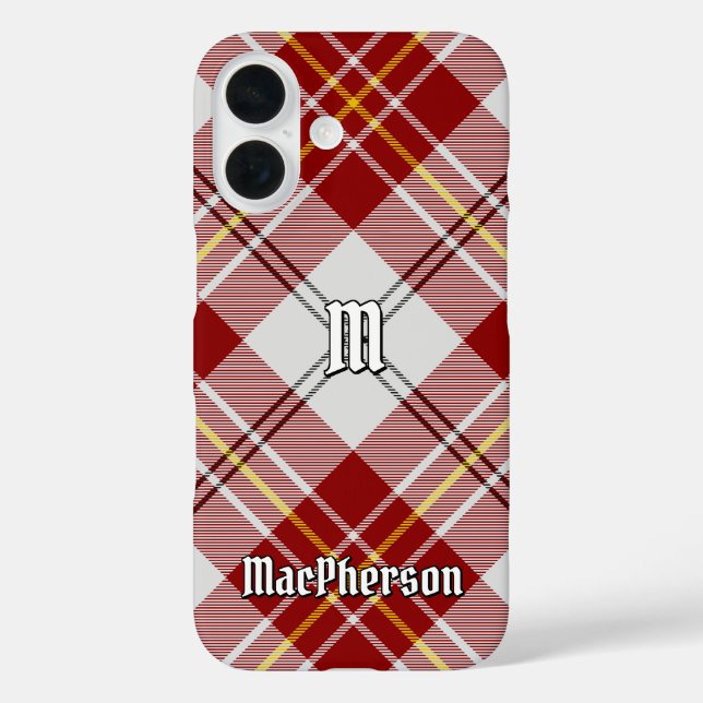 Clan MacPherson Red Dress Tartan Case-Mate iPhone Case (Back)