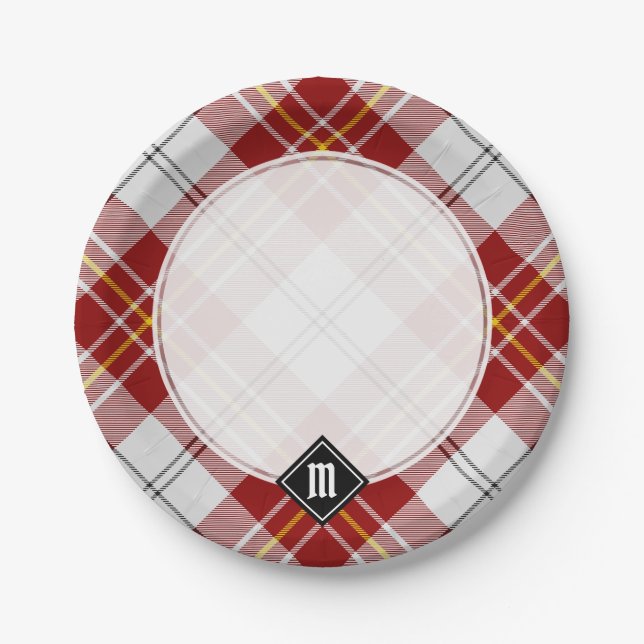 Clan MacPherson Red Dress Tartan Paper Plates (Front)
