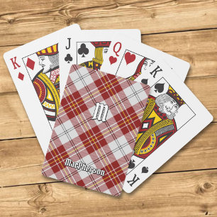 Clan MacPherson Red Dress Tartan Playing Cards
