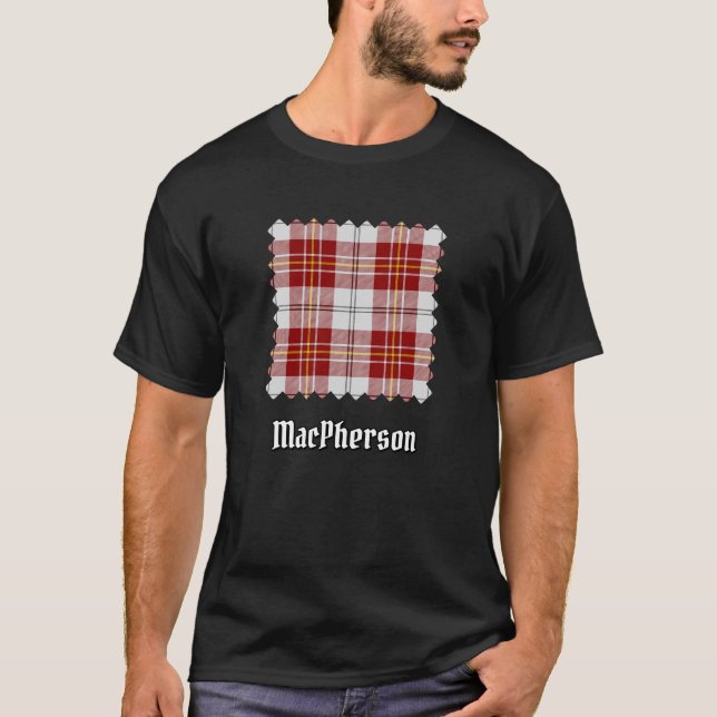 Clan MacPherson Red Dress Tartan T-Shirt (Front)