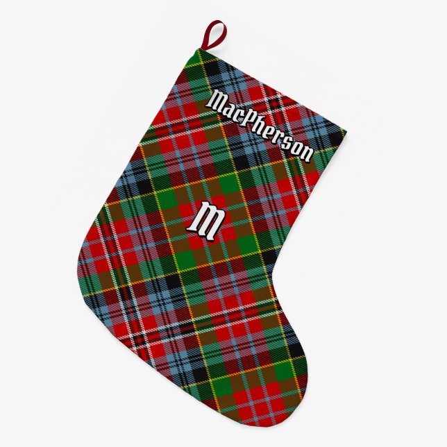 Clan MacPherson Tartan Christmas Stocking (Front (Hanging))