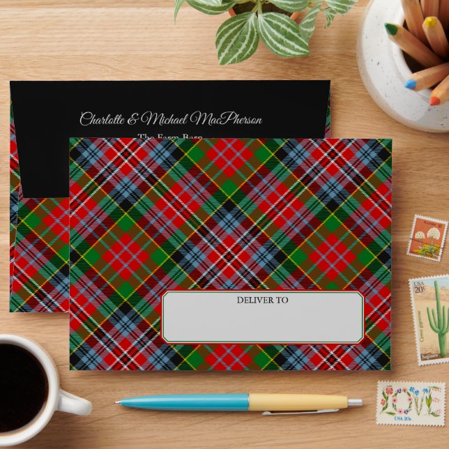 Clan MacPherson Tartan Envelope (Desk)