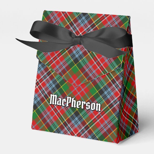 Clan MacPherson Tartan Favour Box (Front Side)