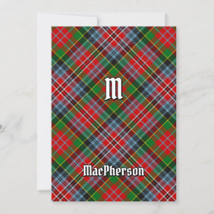 Clan MacPherson Tartan Invitation