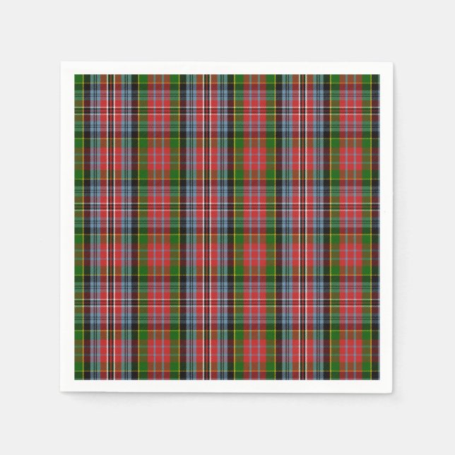 Clan MacPherson Tartan Napkin (Front)