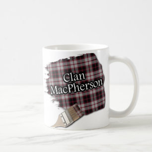 Clan MacPherson Tartan Paint Brush Cup Mug
