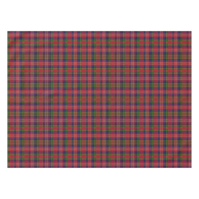 Clan MacPherson Tartan Plaid Table Cloth (Front (Horizontal))