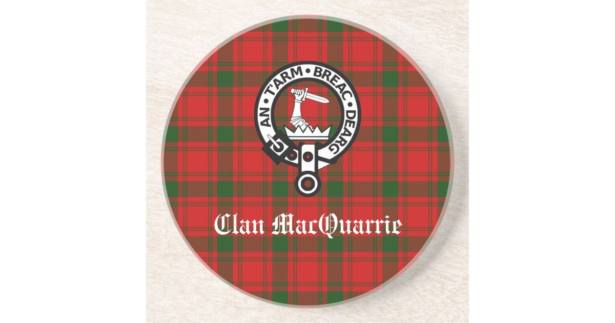 MacQuarrie Modern Tartan Crest Black Garden Flag - Gold Thistle Style main image 1